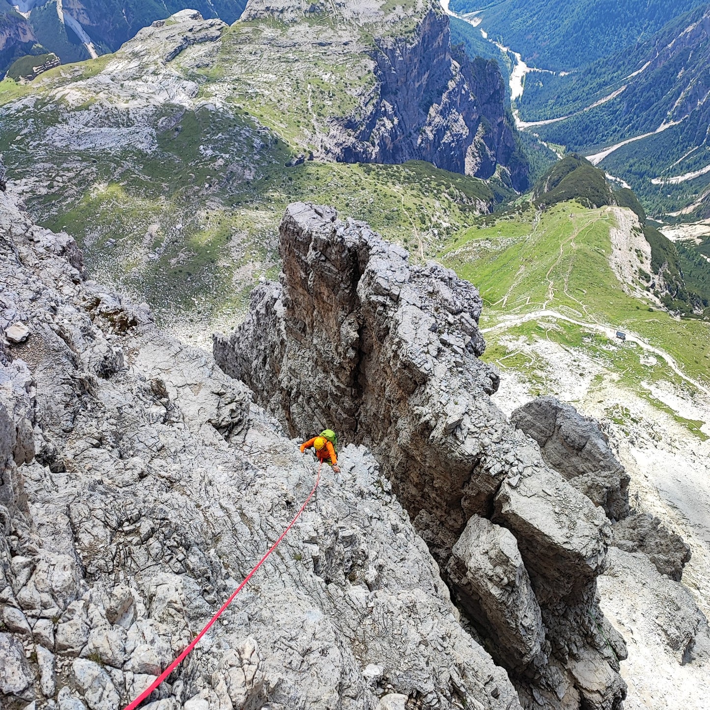 Arrampicata - Cima Grande di Lavaredo - Via Normale - Cristiano Gregnanin Guida Alpina Certificata Dolomiti