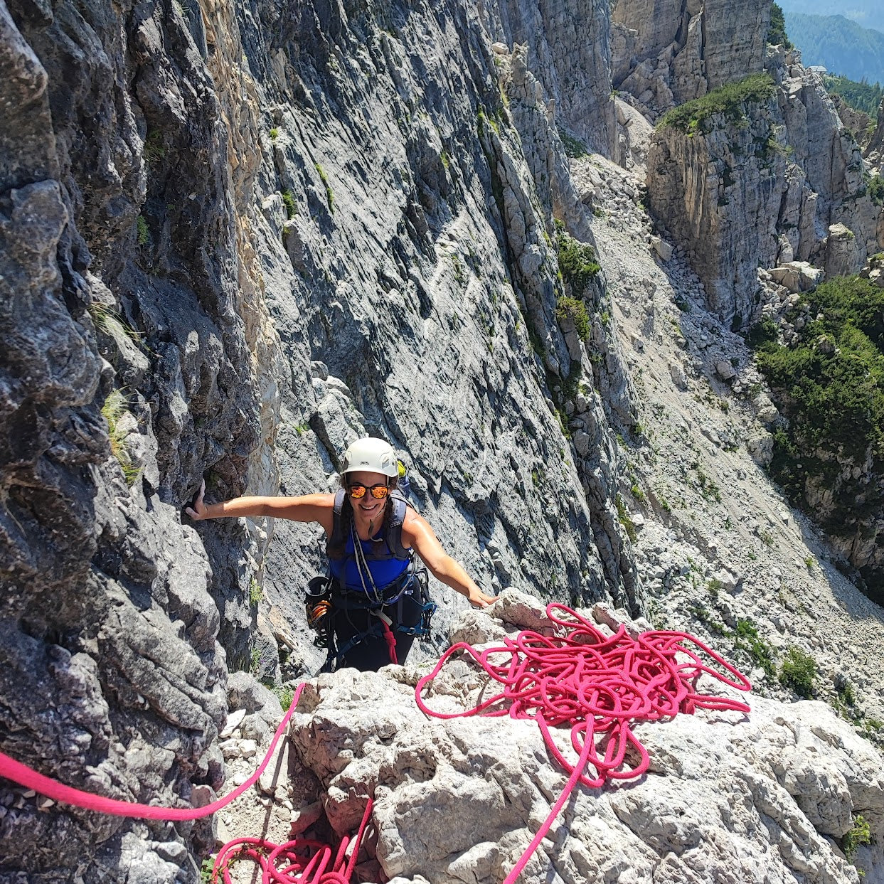 Arrampicata - Moiazza via Decima - Cristiano Gregnanin Guida Alpina Certificata Dolomiti