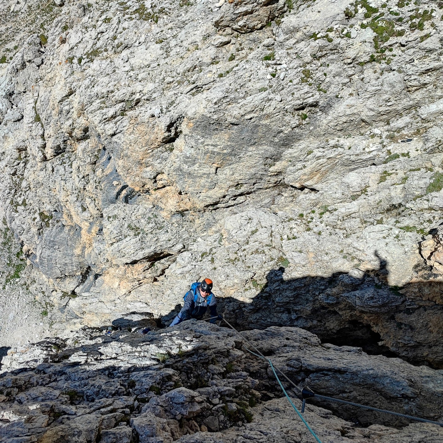 Ferrata alla forcella del Sasso Lungo - Furcela de Saslonch - Cristiano Gregnanin Guida Alpina Certificata Dolomiti