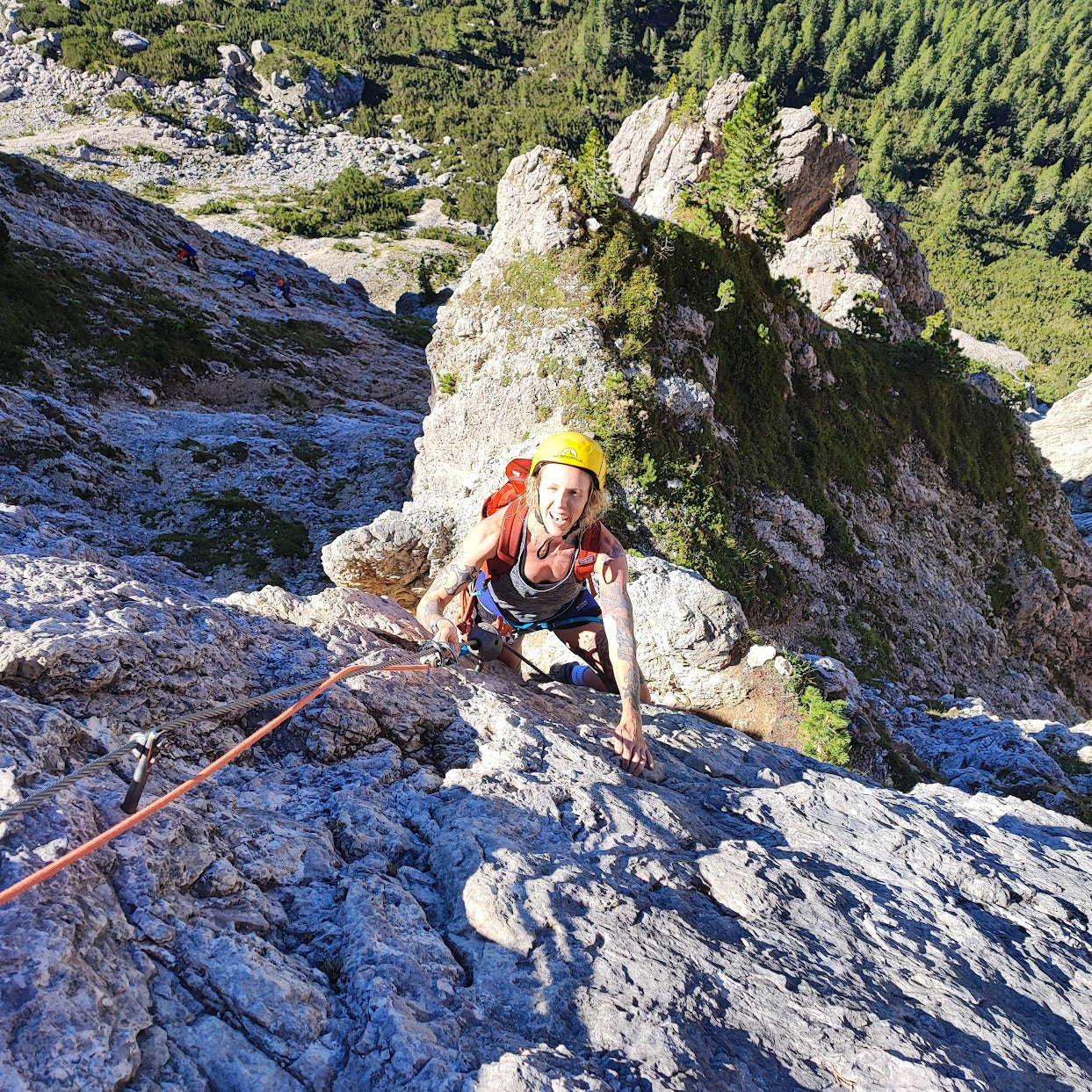 Ferrata Fusetti al Sass de Stria - Cristiano Gregnanin Guida Alpina Certificata Dolomiti