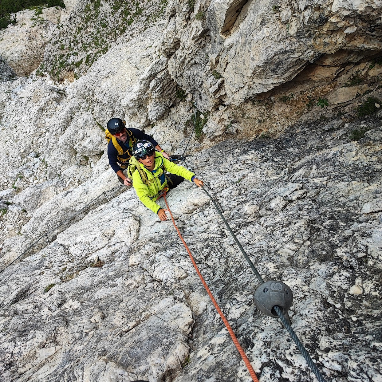 Ferrata Fusetti al Sass de Stria - Cristiano Gregnanin Guida Alpina Certificata Dolomiti
