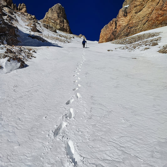 Ferrata invernale - Cristiano Gregnanin Guida Alpina Certificata Dolomiti