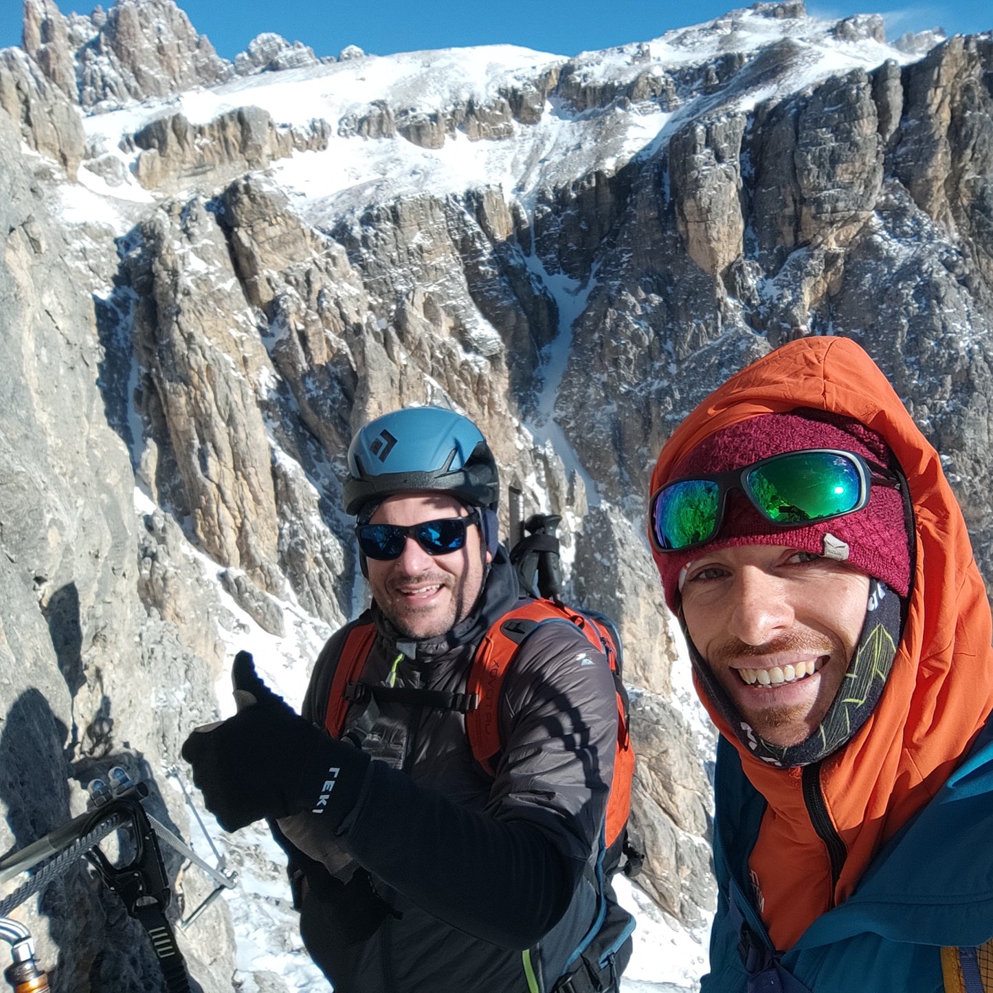 Ferrata invernale - Cristiano Gregnanin Guida Alpina Certificata Dolomiti