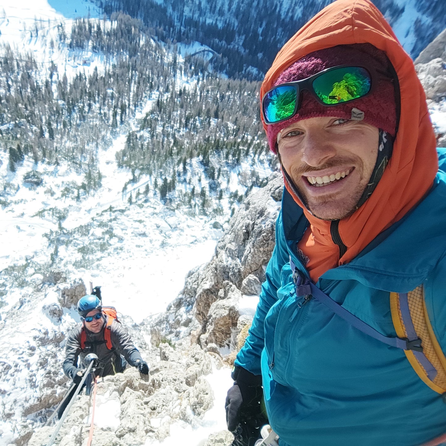 Ferrata invernale - Cristiano Gregnanin Guida Alpina Certificata Dolomiti