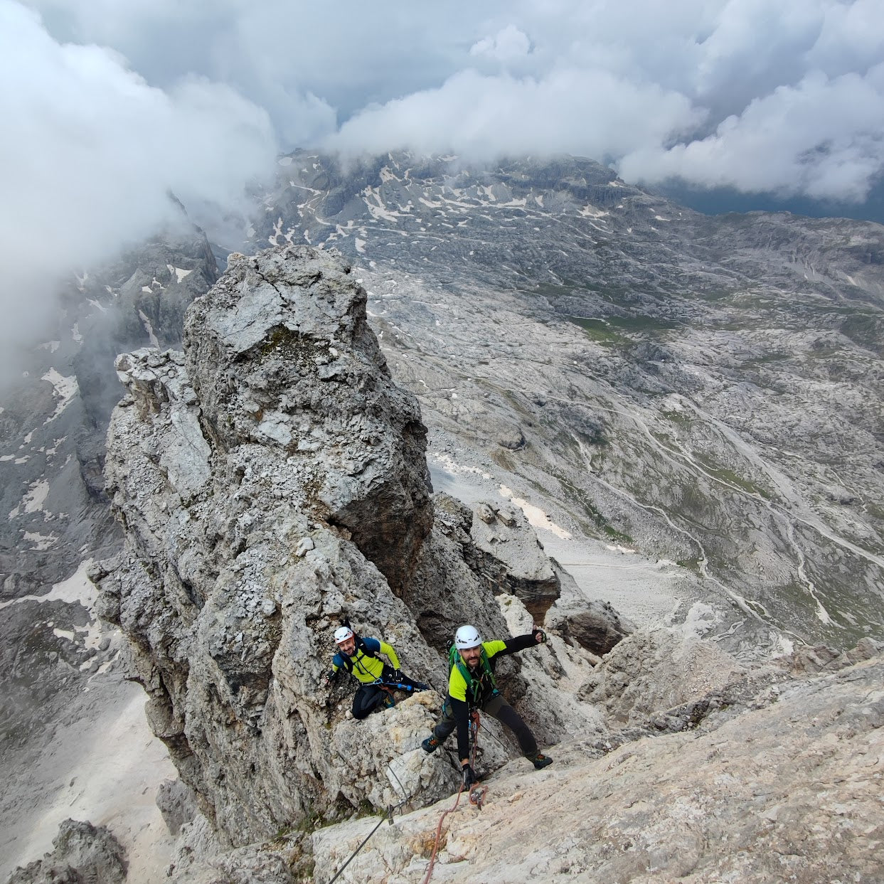 Ferrata Tomaselli a cima Fanes - Cristiano Gregnanin Guida Alpina Certificata Dolomiti