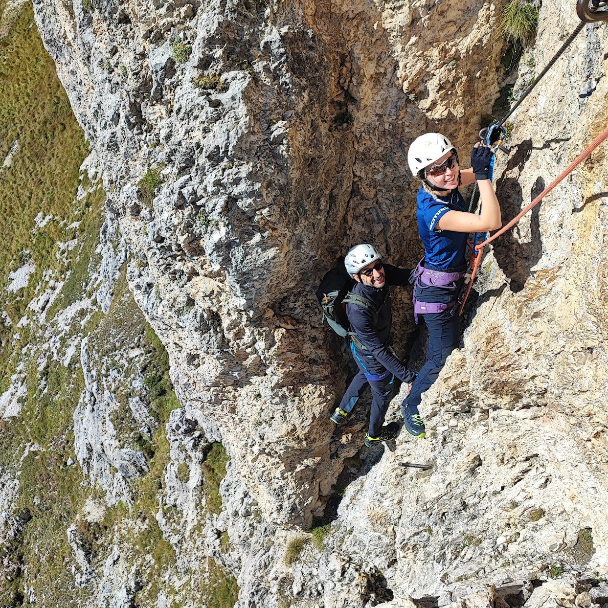 Ferrata tridentina al pisciadù - Cristiano Gregnanin Guida Alpina Certificata Dolomiti