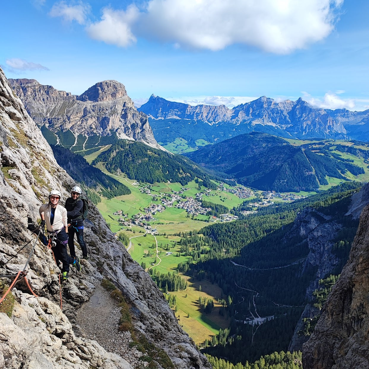 Ferrata tridentina al pisciadù - Cristiano Gregnanin Guida Alpina Certificata Dolomiti