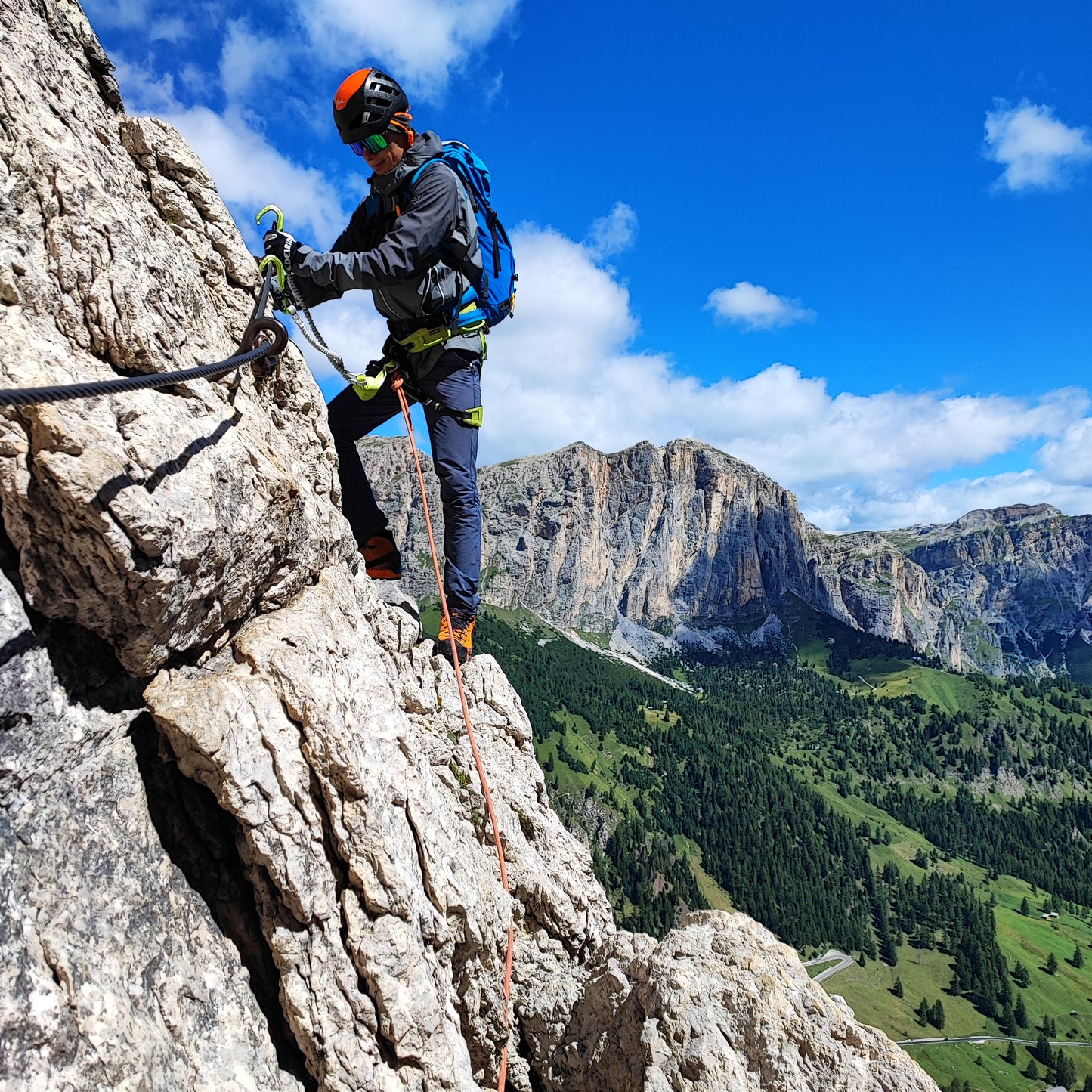 Ferrata tridentina al pisciadù - Cristiano Gregnanin Guida Alpina Certificata Dolomiti