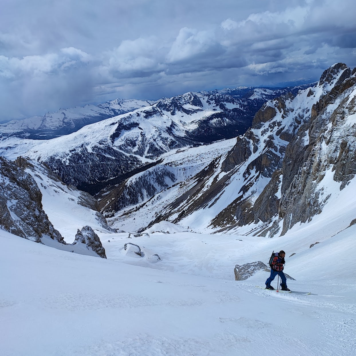 Scialpinismo a Cima Ombrettola - Cristiano Gregnanin Guida Alpina Certificata Dolomiti