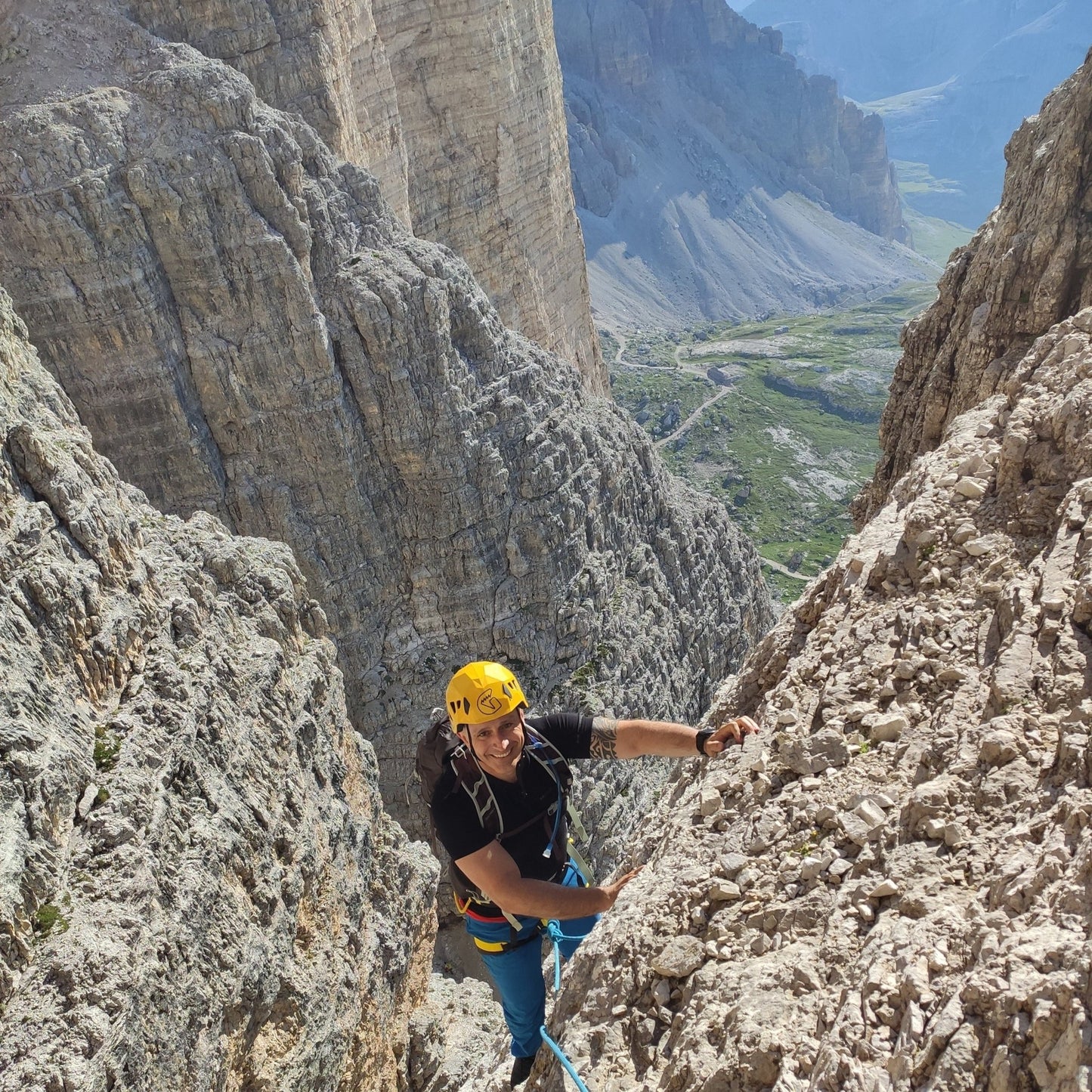 Arrampicata - Cima Grande di Lavaredo - Via Normale - Cristiano Gregnanin Guida Alpina Certificata Dolomiti