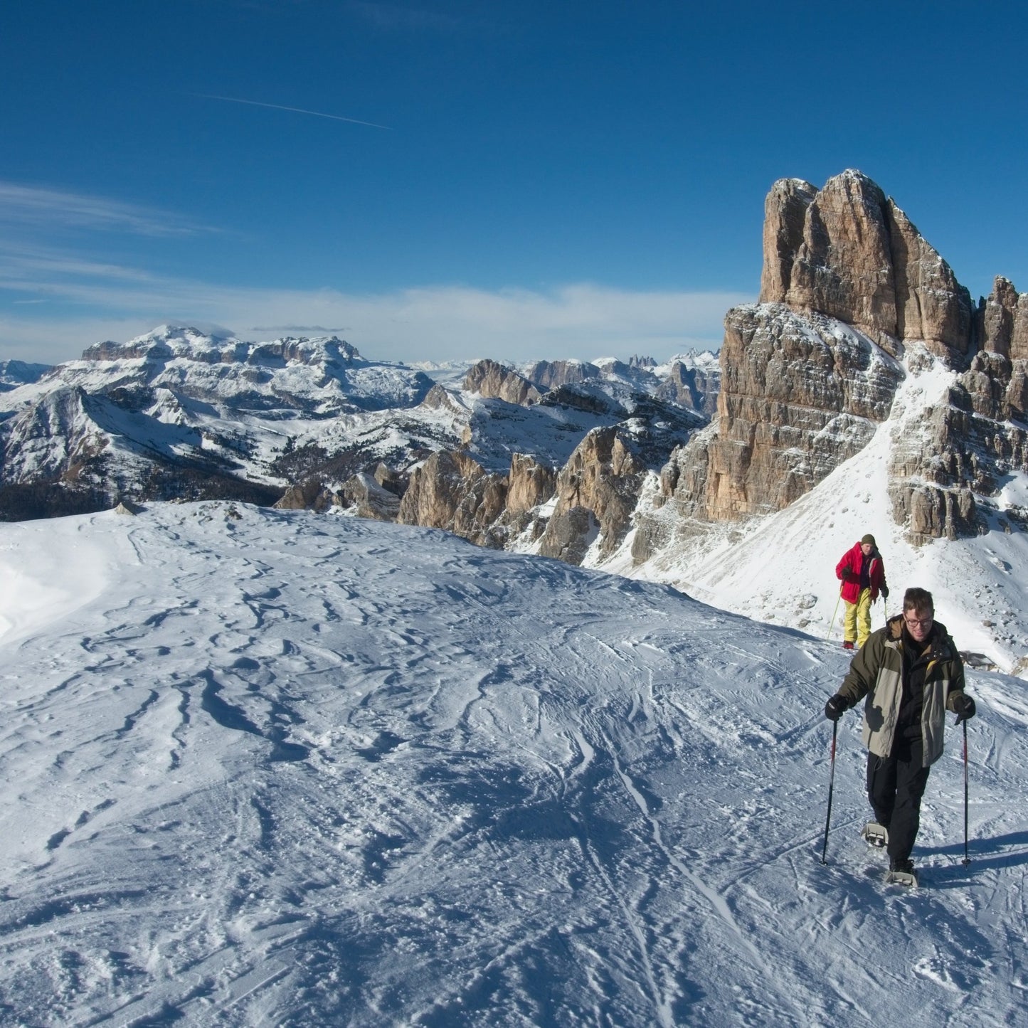 Ciaspolata a passo Falzarego - Cristiano Gregnanin Guida Alpina Certificata Dolomiti