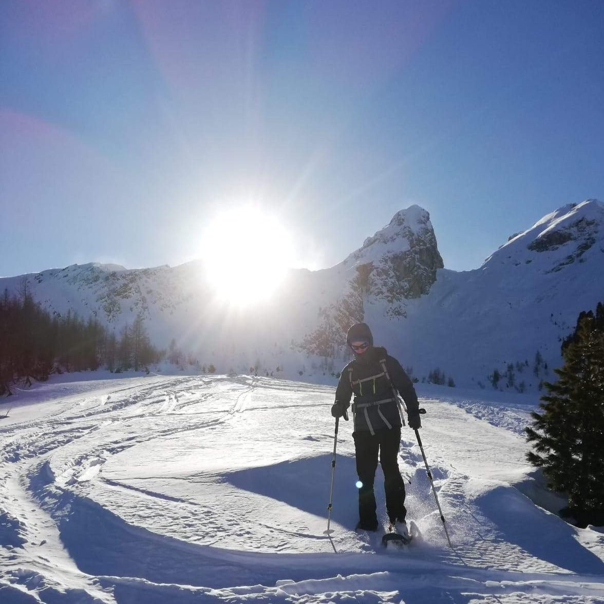 Ciaspolata a passo Giau - Cristiano Gregnanin Guida Alpina Certificata Dolomiti