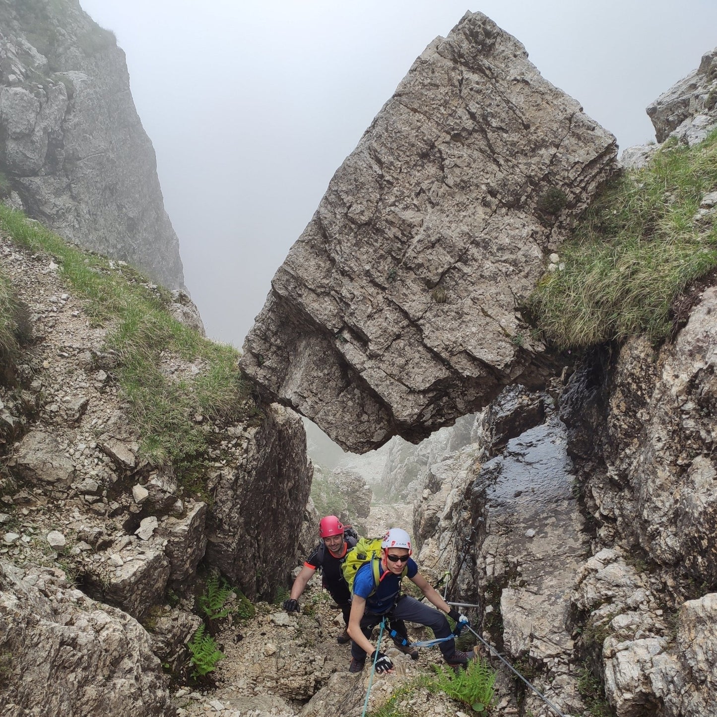 Ferrata del vajo scuro - Cristiano Gregnanin Guida Alpina Certificata Dolomiti