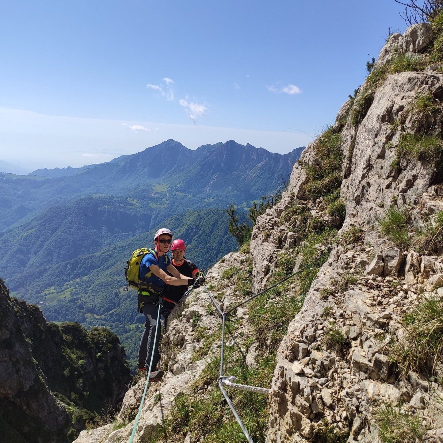 Ferrata del vajo scuro - Cristiano Gregnanin Guida Alpina Certificata Dolomiti