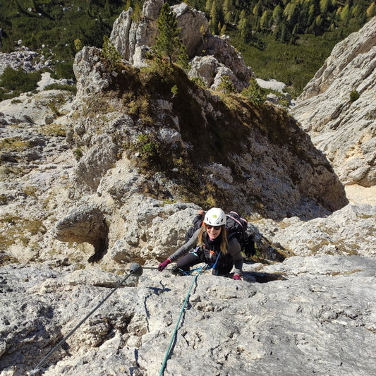 Ferrata Fusetti al Sass de Stria - Cristiano Gregnanin Guida Alpina Certificata Dolomiti