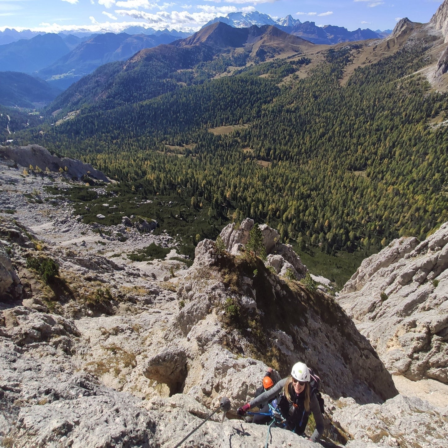Ferrata Fusetti al Sass de Stria - Cristiano Gregnanin Guida Alpina Certificata Dolomiti