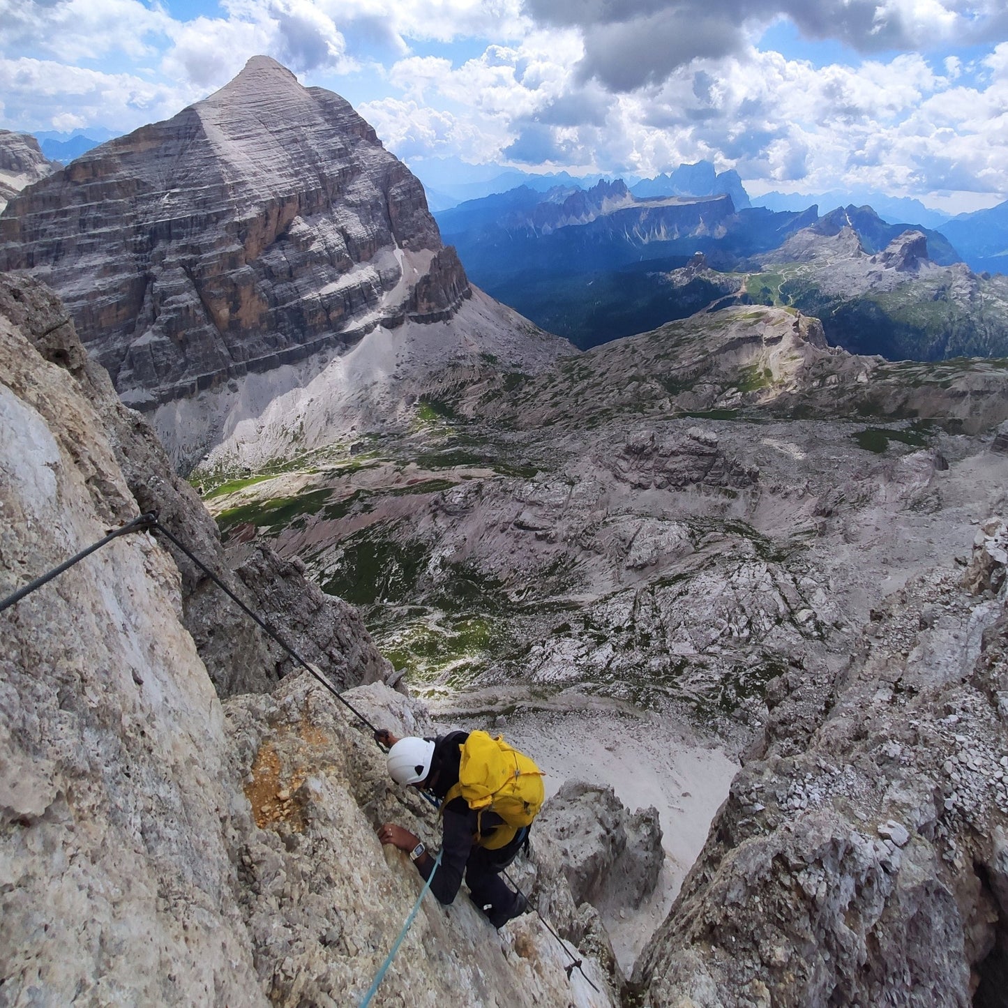 Ferrata Tomaselli a cima Fanes - Cristiano Gregnanin Guida Alpina Certificata Dolomiti