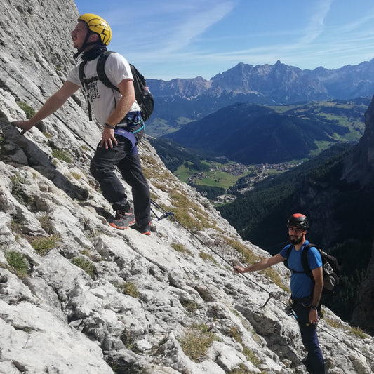 Ferrata tridentina al pisciadù - Cristiano Gregnanin Guida Alpina Certificata Dolomiti