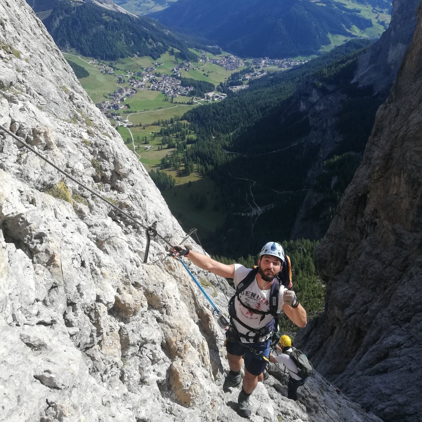Ferrata tridentina al pisciadù - Cristiano Gregnanin Guida Alpina Certificata Dolomiti