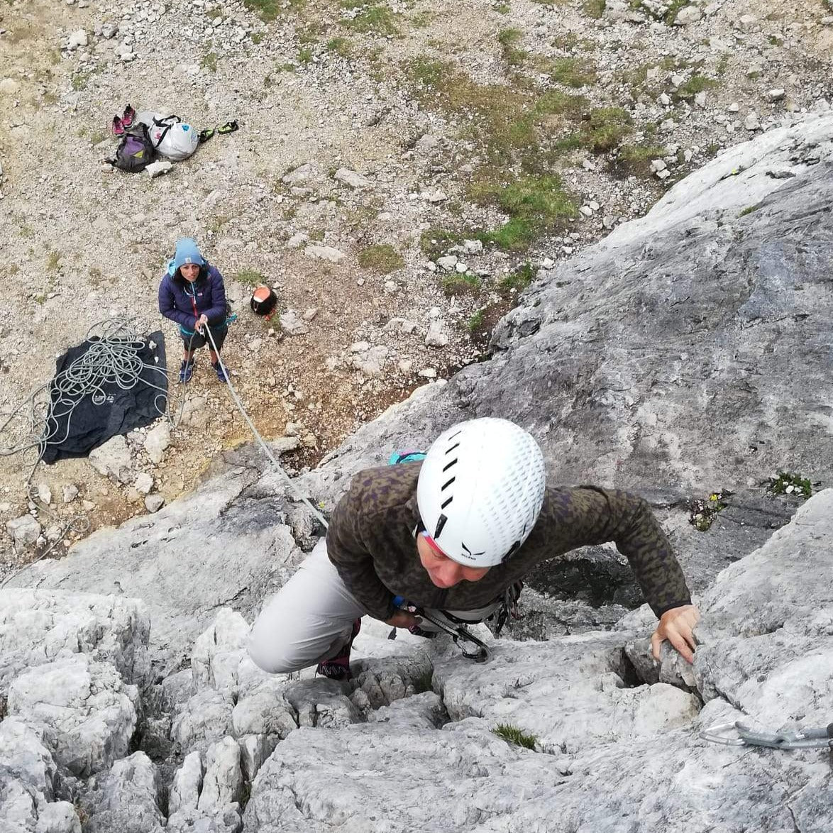 Passo Falzarego - Giornata di arrampicata - Cristiano Gregnanin Guida Alpina Certificata Dolomiti