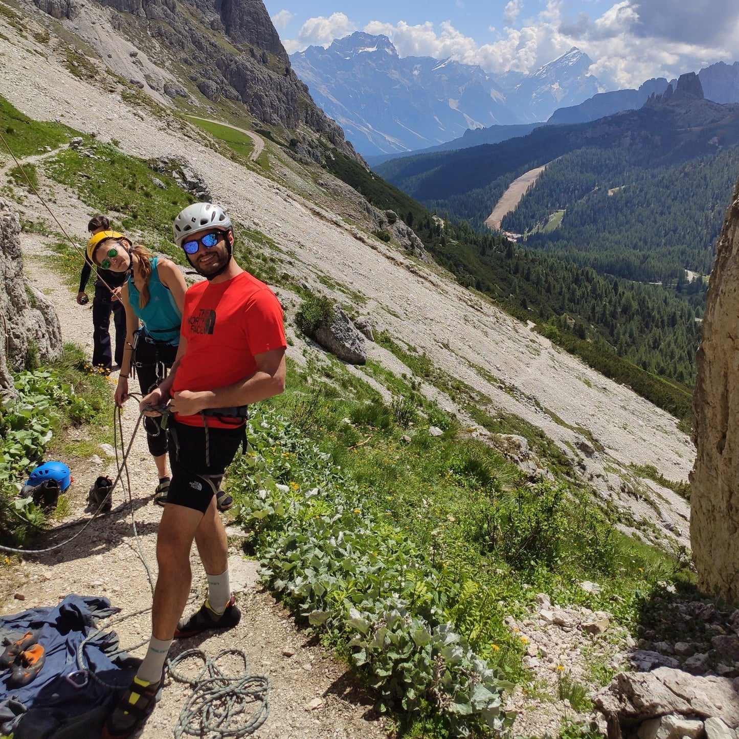 Passo Falzarego - Giornata di arrampicata - Cristiano Gregnanin Guida Alpina Certificata Dolomiti