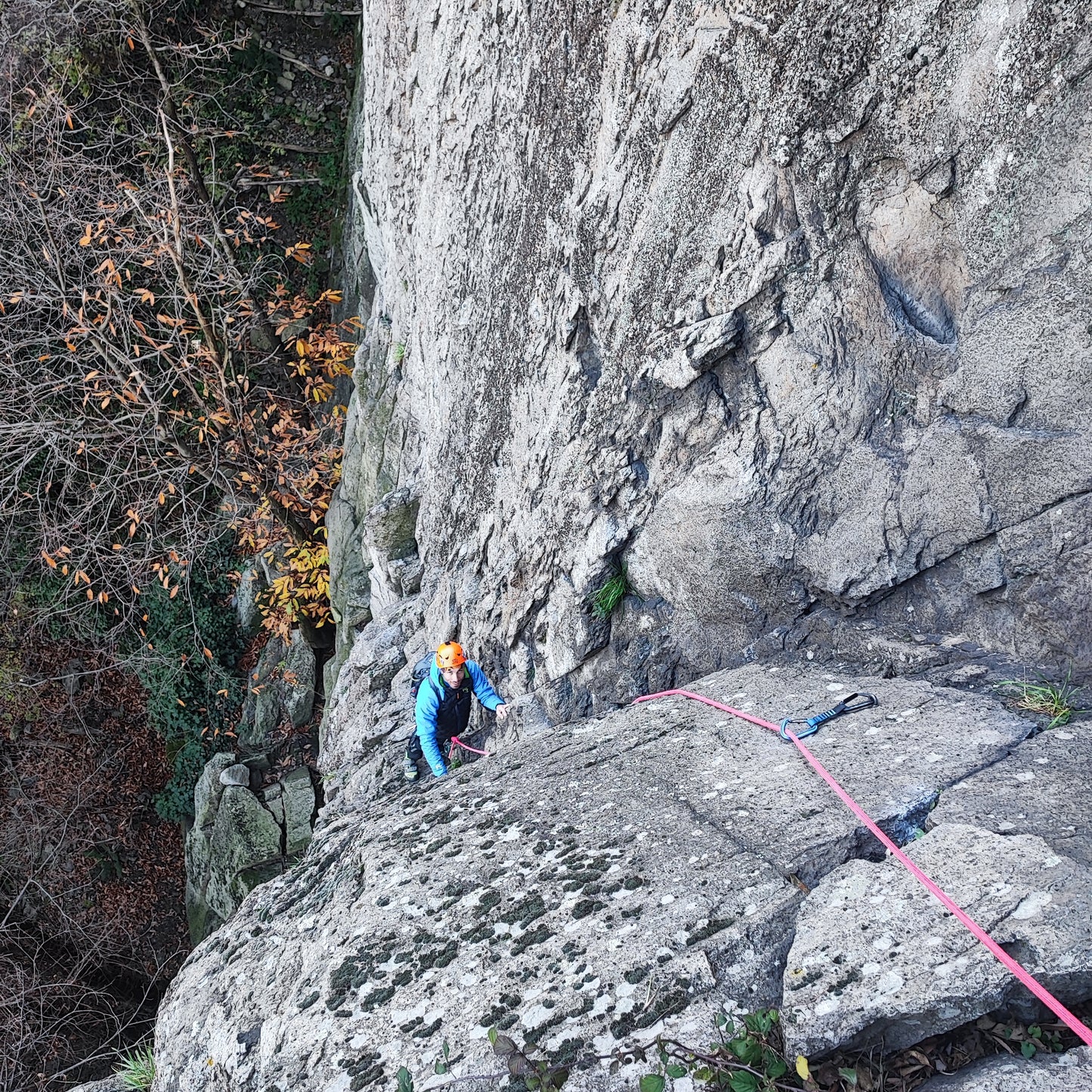 Half day multi pitch climbing at Rocca pendice