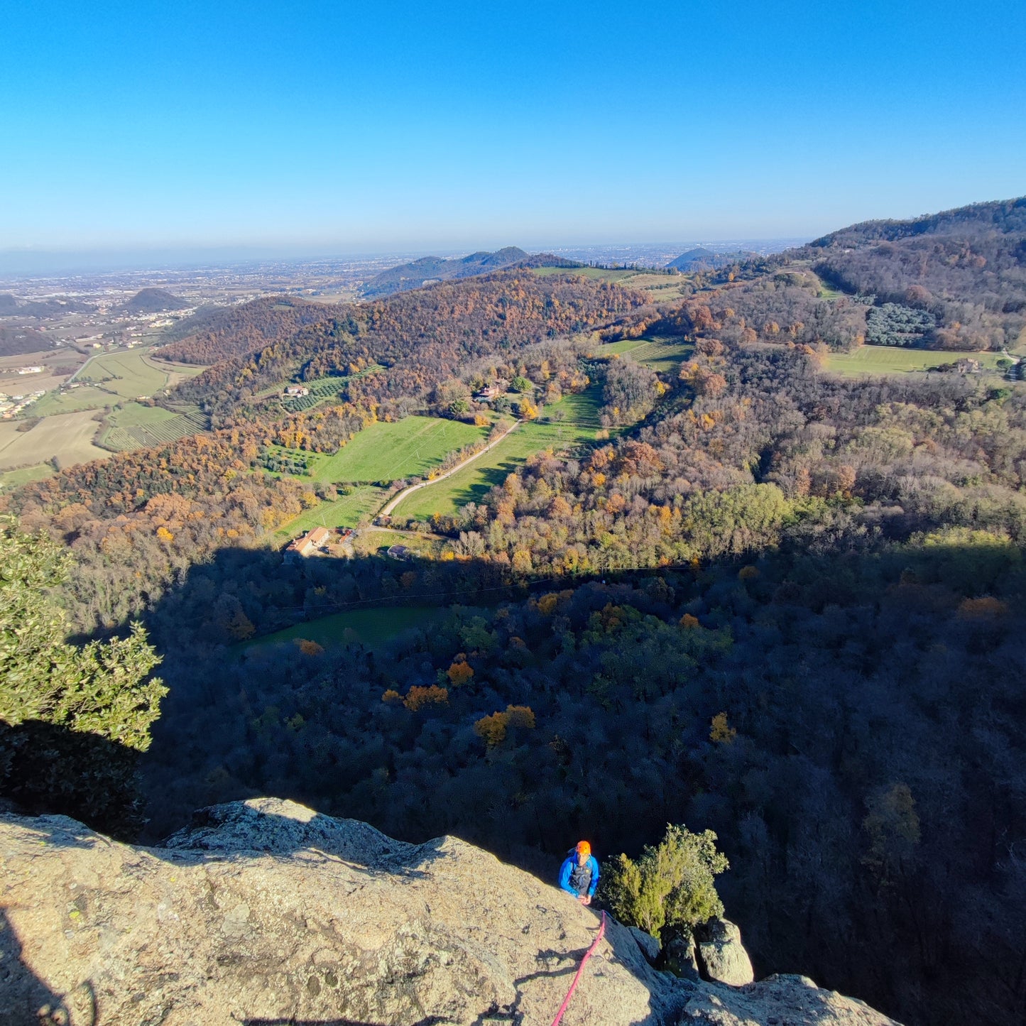 Half day multi pitch climbing at Rocca pendice