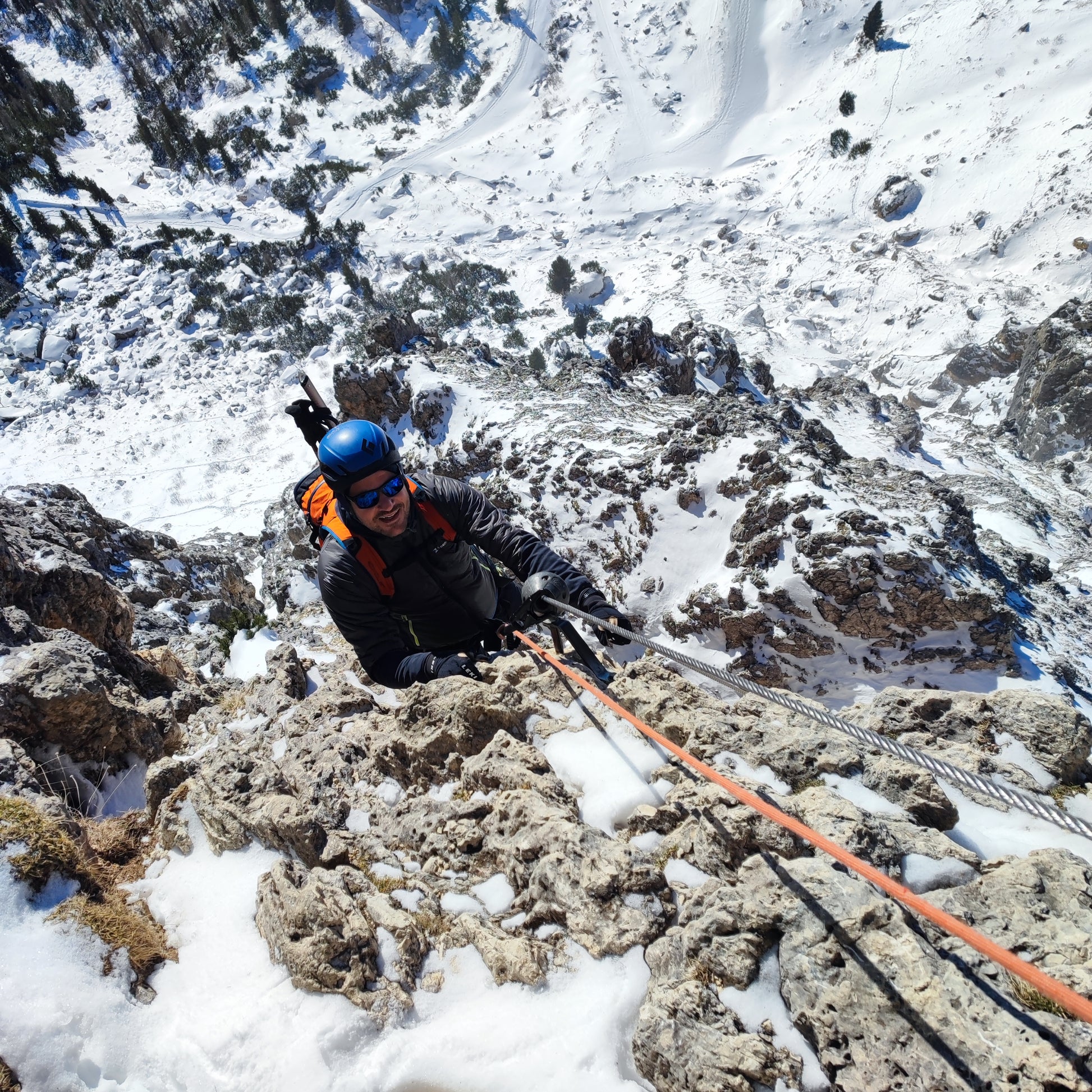 Ferrata invernale - Cristiano Gregnanin Guida Alpina Certificata Dolomiti