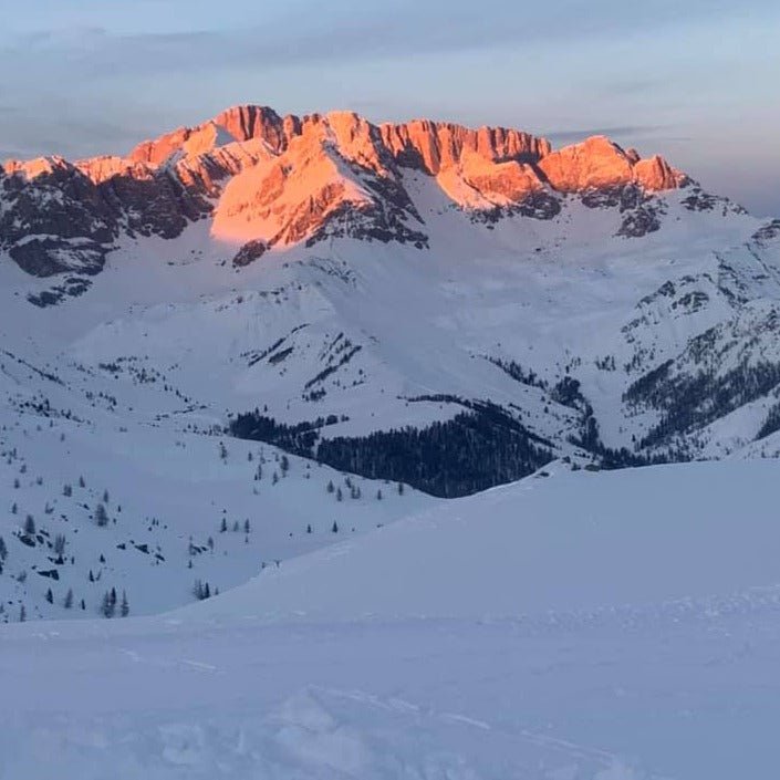 Ciaspolata al rifugio Laresei da Passo Valles - laguidalpina.it - Guida Alpina Cristiano Gregnanin