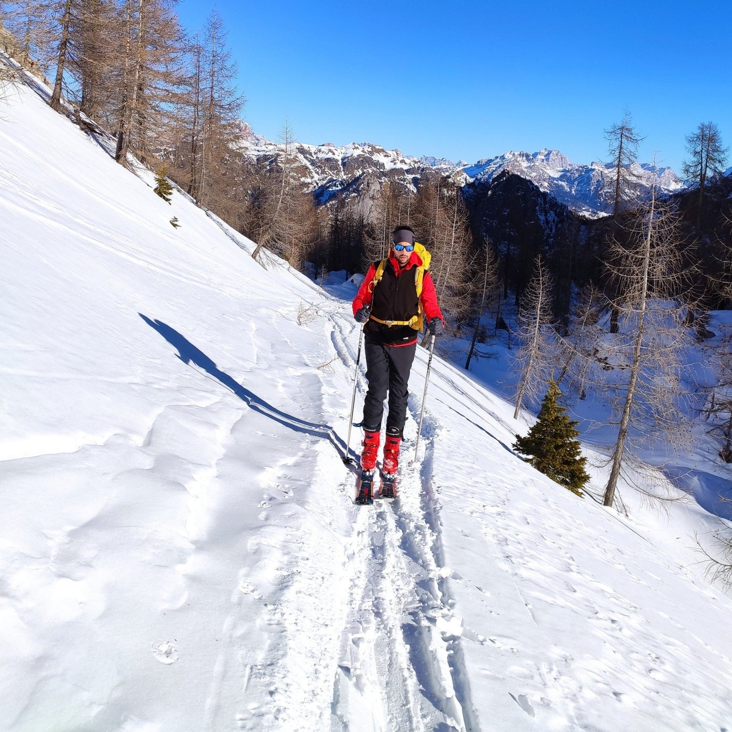 Sci alpinismo alla Forca Rossa da Malga Ciapela - laguidalpina.it - Guida Alpina Cristiano Gregnanin